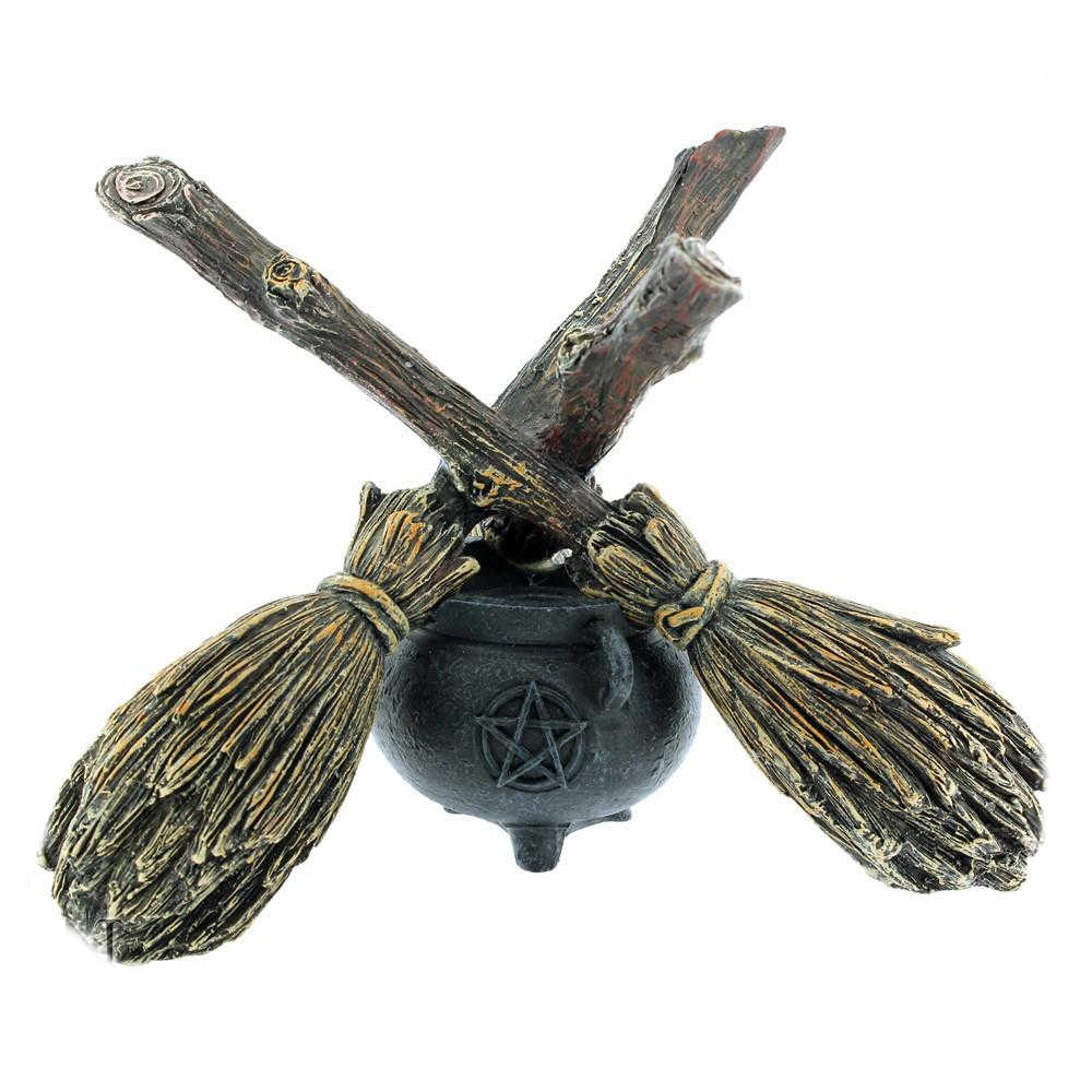 Nemesis Now - Broomstick Kristallkugelhalter - Braun